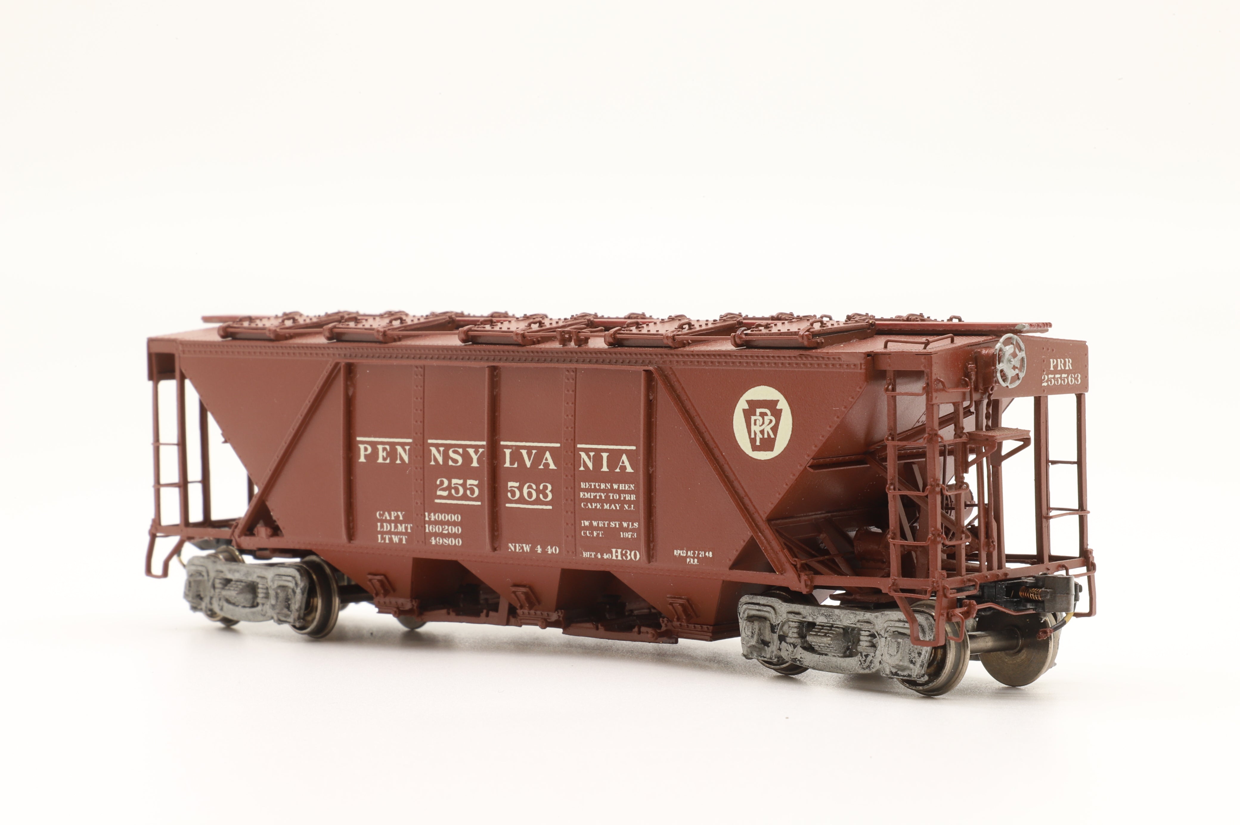 Overland Models Inc. HO Brass OMI-3327.1 PRR Covered Hopper H30
