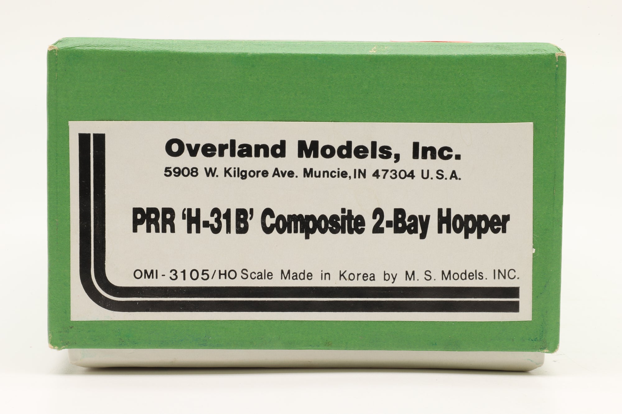 Overland Models Inc. HO Brass OMI-3105 PRR H-31B Composite 2 Bay Hooper Custom Painted