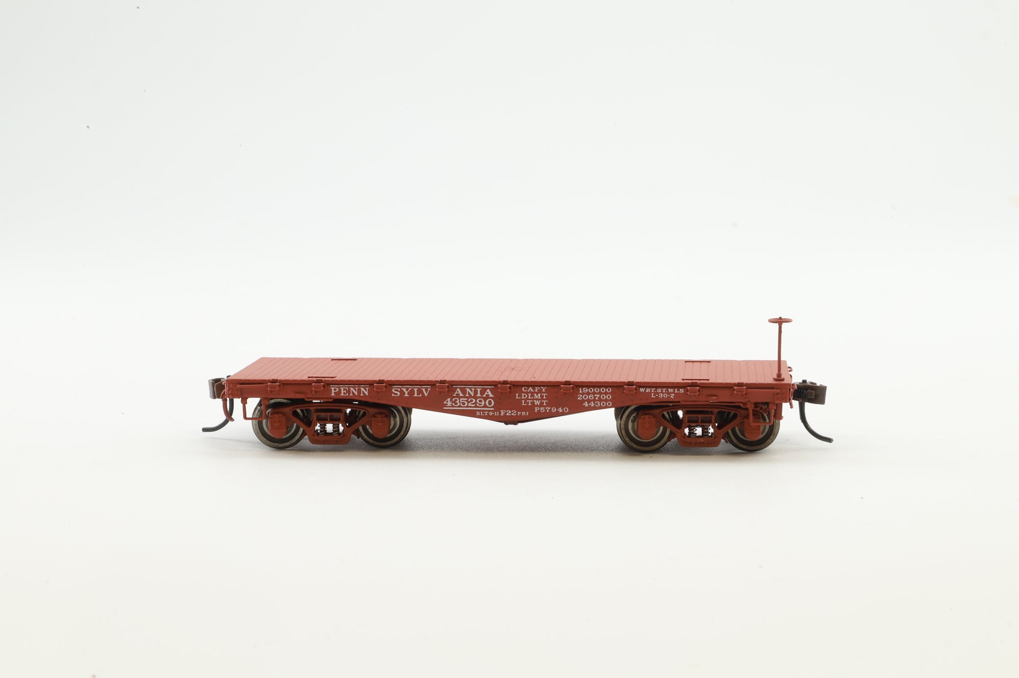 Crown Custom Imports HO Brass 212P Flat Car PRR Class F22 HD with Load Bridge '435315'