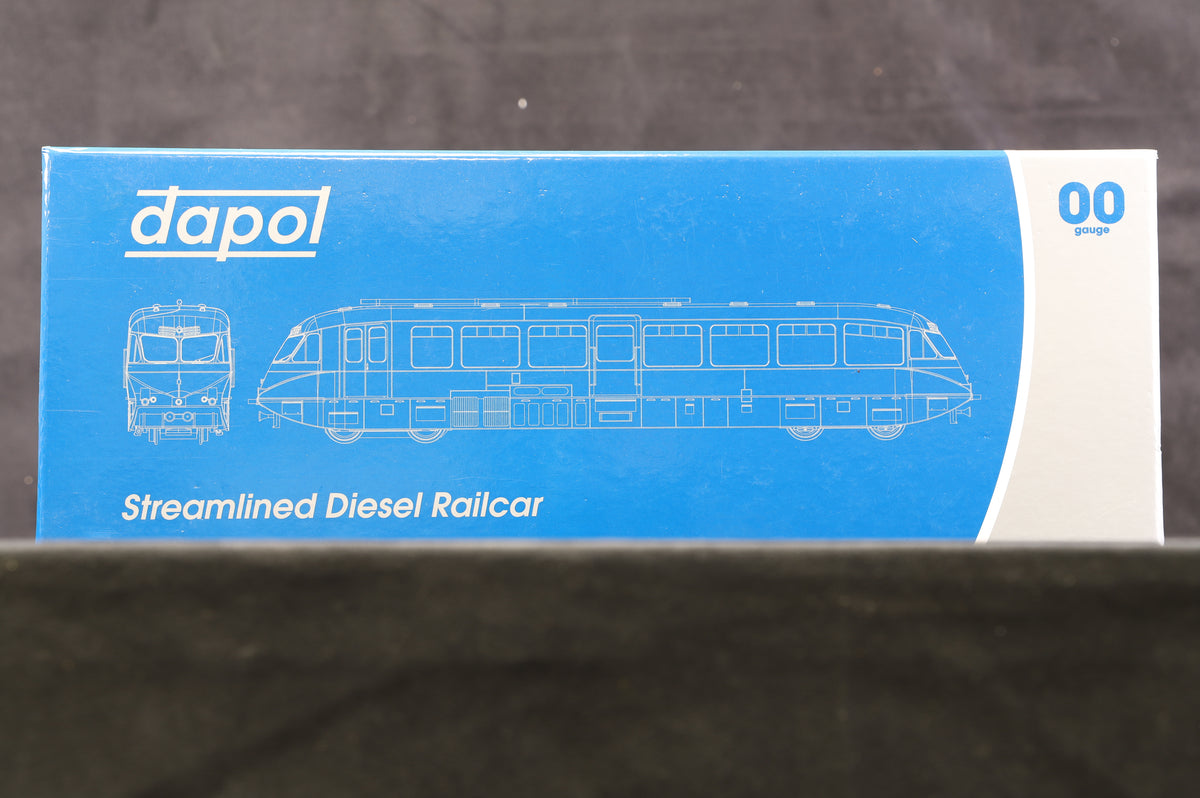 Dapol OO 4D-011-005 Streamlined Railcar 12 Lined Choc &amp; Cream GWR Monogram &amp; Valance