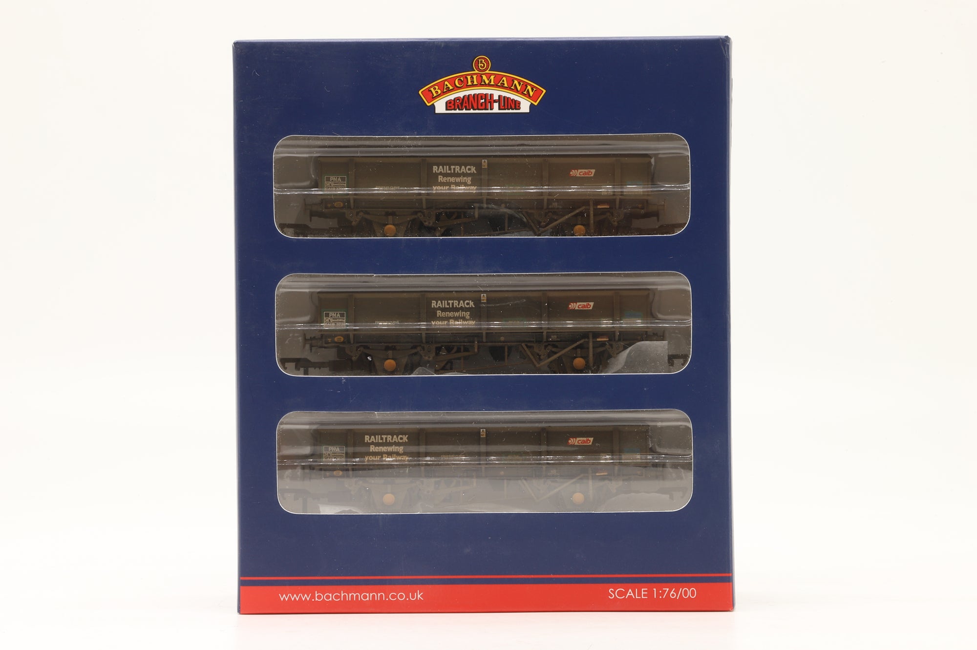 Bachmann OO 38-105 Triple Pack PNA 5 Rib Wagons Railtrack Weathered
