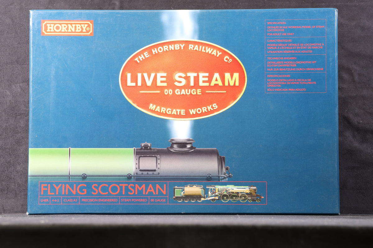 Hornby Live Steam OO R2485 Class A3 &#39;4472&#39; &#39;Flying Scotsman&#39; Apple Green