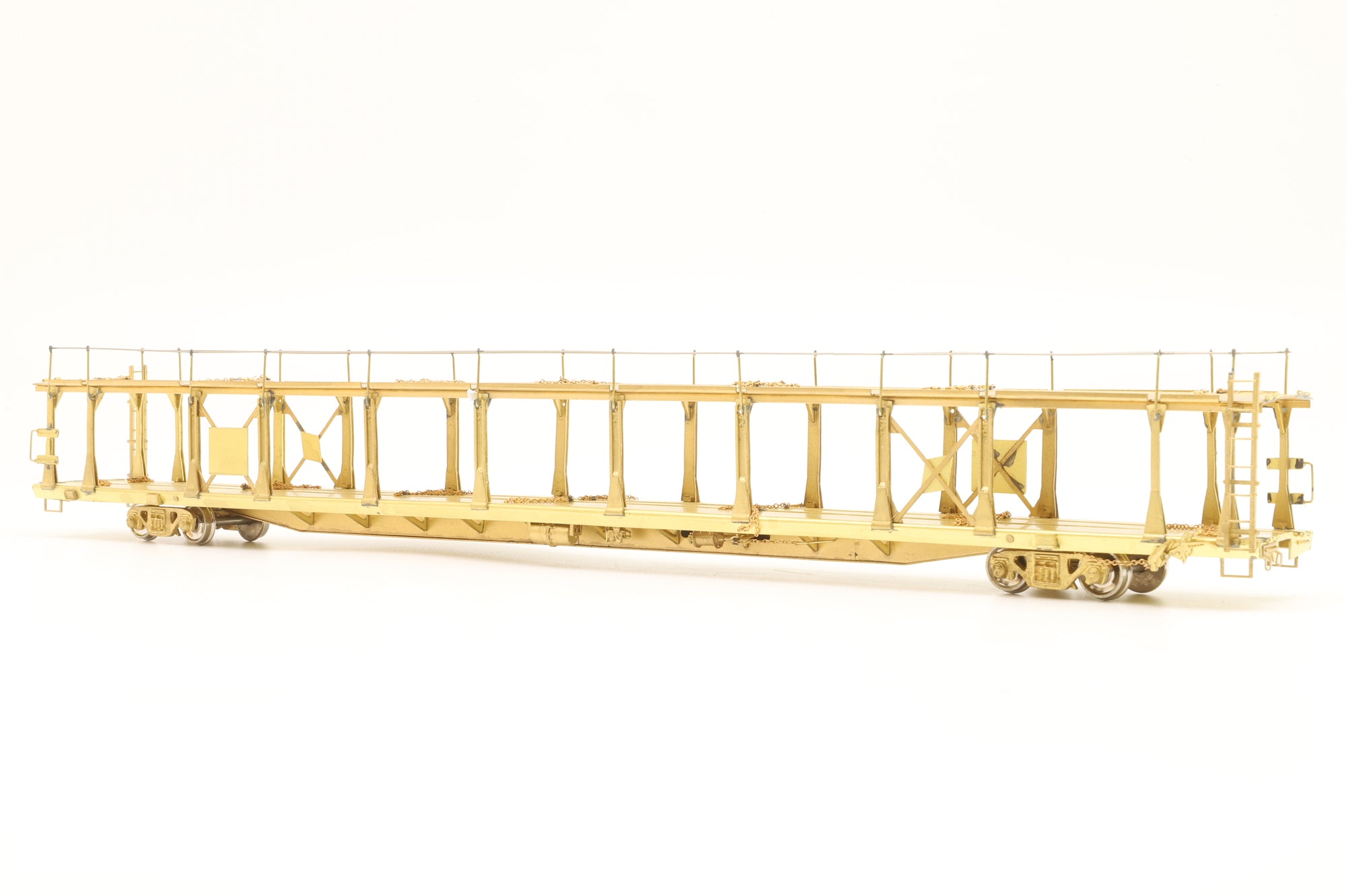 Overland Models Inc. HO Brass OMI-1354 Bi-Level Auto Rack Open Type Unpainted