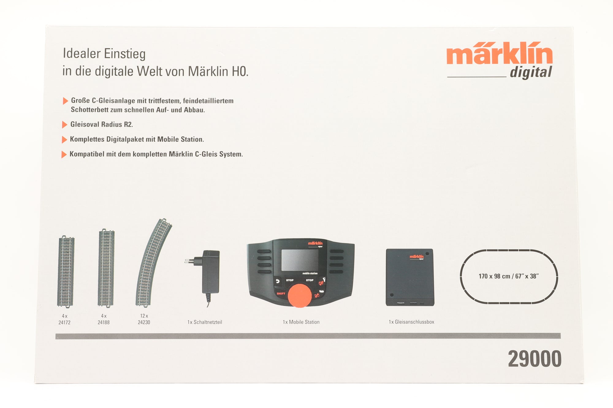 Marklin HO 29000 Mobile Station and Tracks Digital