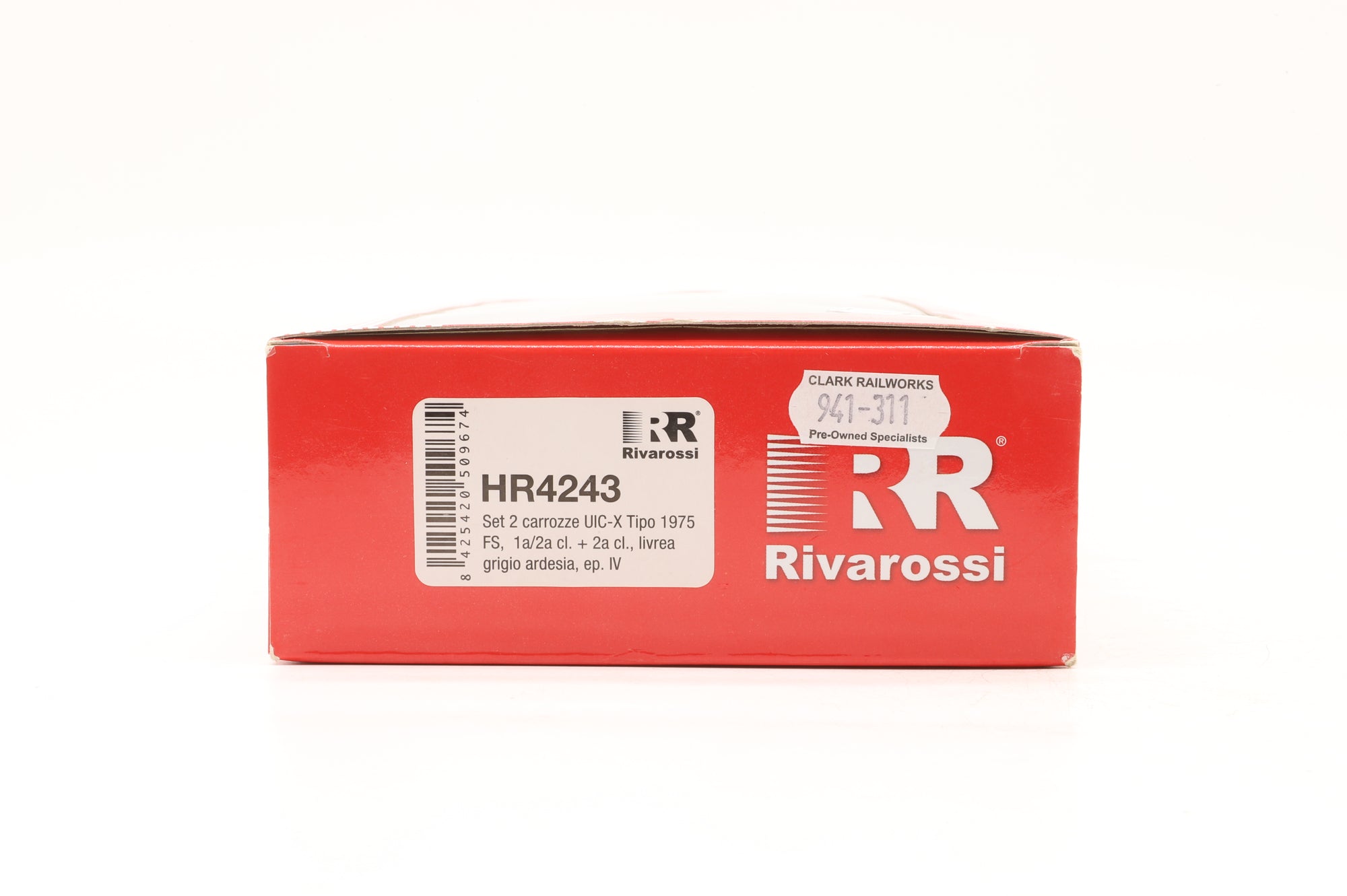 Rivarossi HO HR4243 Set of 2x UIC-X Coaches in FS Grey