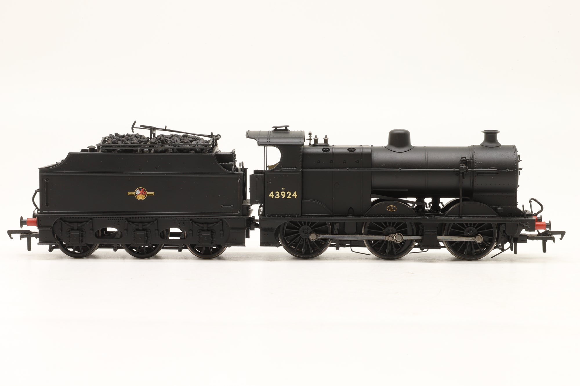 Bachmann OO 31-882 Class 4F No. 43924 BR Black Late Crest