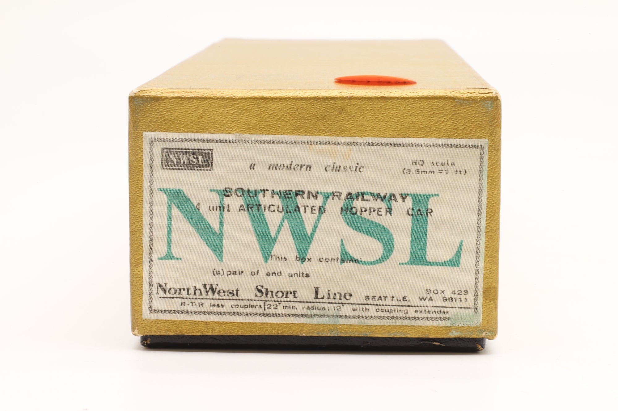North West Short Line HO Brass SR Articulated Hopper Car Unpainted