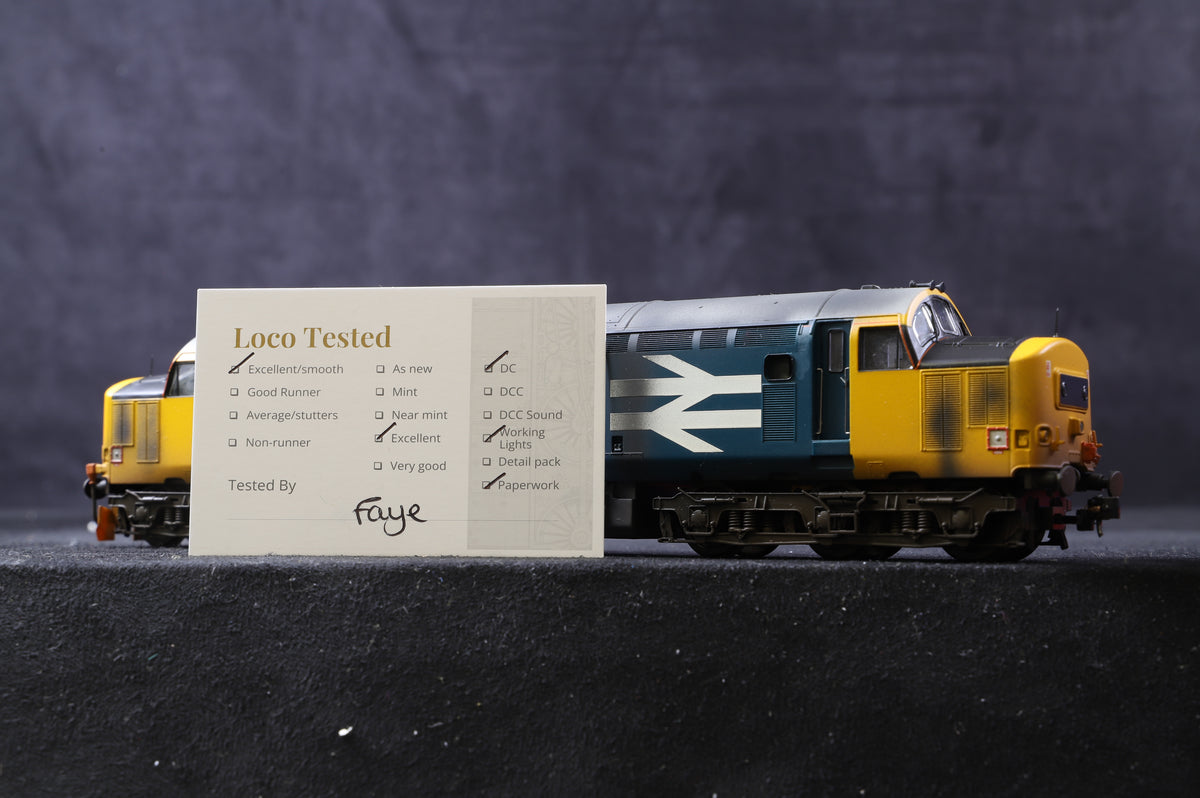 Bachmann OO 32-384 Class 37/4 &#39;37406&#39; &#39;The Saltire Society&#39; BR Blue, Weathered &amp; Repainted