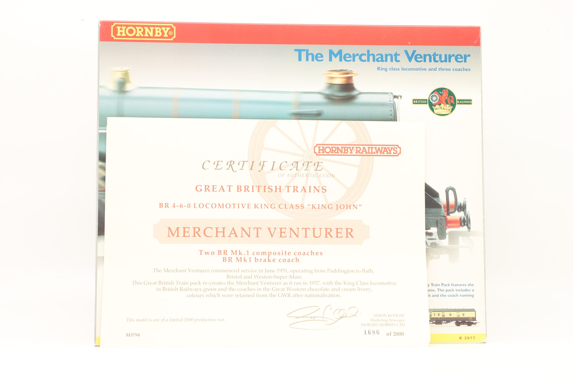 Hornby OO R2077 The Merchant Venturer Train Pack Incl. King Class & 3x Mk1s
