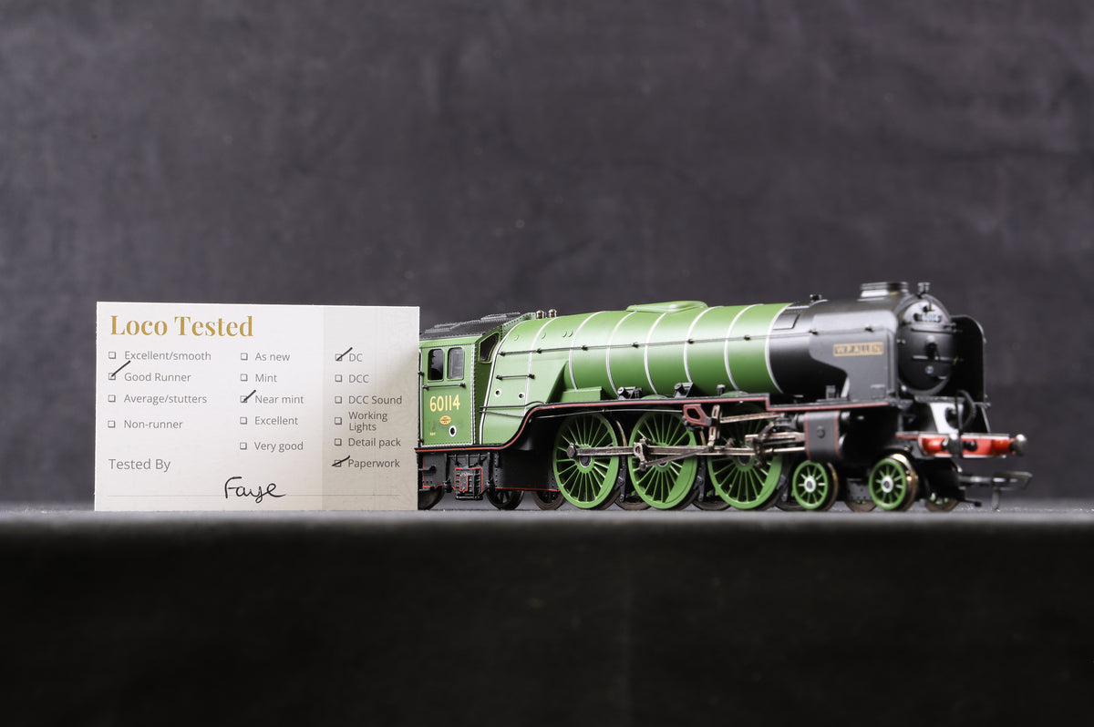 Bachmann OO 32-554 Class A1 &#39;60114&#39; &#39;W.P.Allen&#39; Doncaster Green British Railways