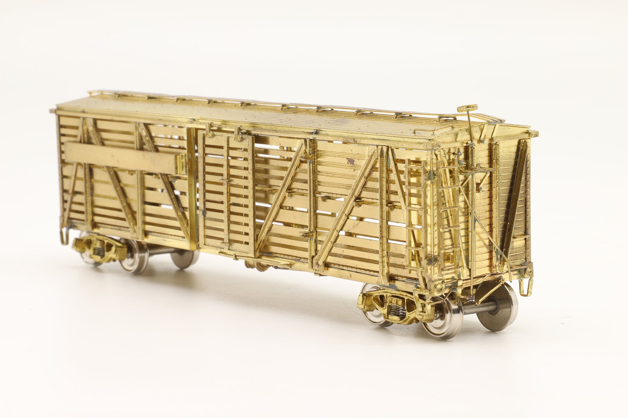 Precision Scale Co./Iron Horse Models HO Brass 15596 Class K8 AAR Class SC Double Deck Stock Car Unpainted