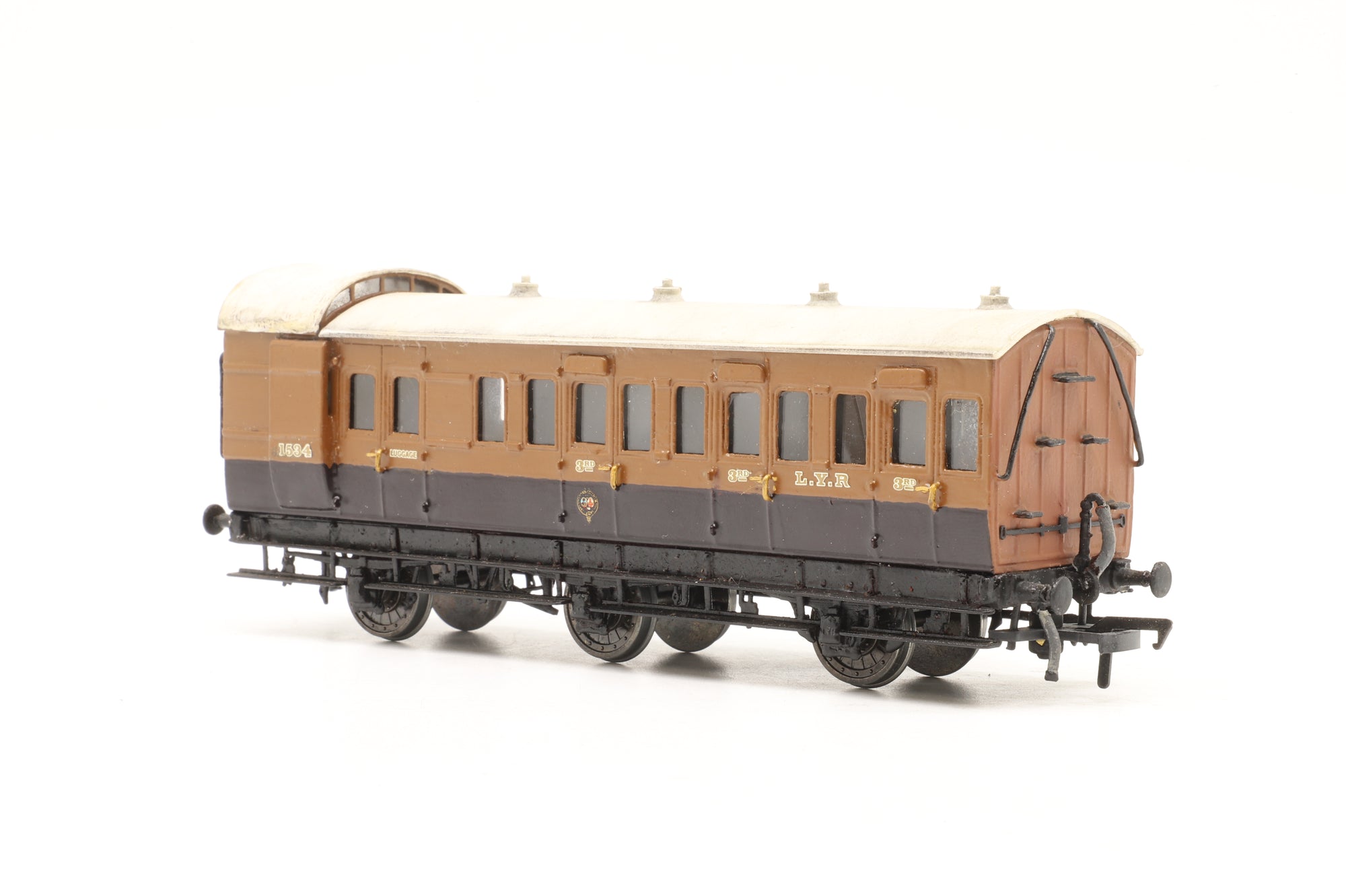 D&S Models Kit Built OO LYR 3rd Class Coach '1534'