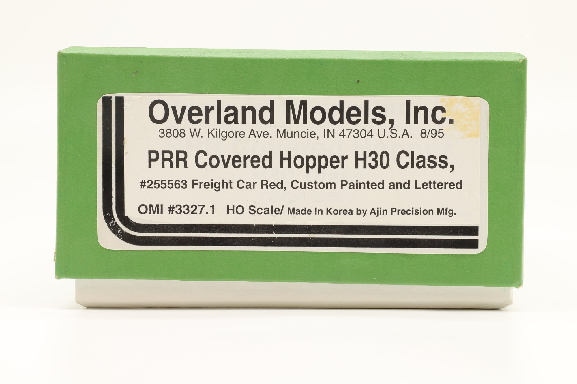Overland Models Inc. HO Brass OMI-3327.1 PRR Covered Hopper H30 Class Freight Car Red '255 563'