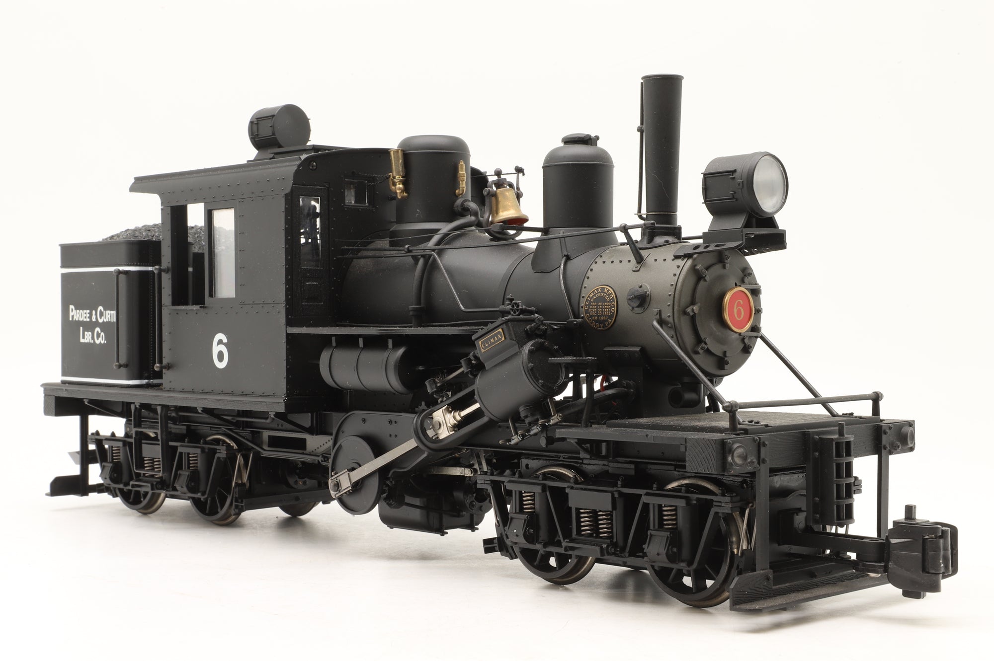 Spectrum G Scale Narrow Gauge 81180 25T Class B Climax (Pardee & Curtin Lumber Co. #6)