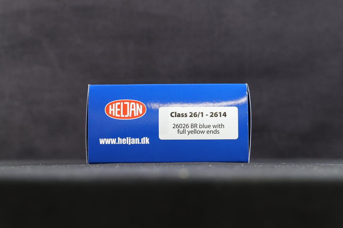 Heljan OO 2614 Class 26/1 &#39;26026&#39; BR Blue w/Full Yellow Ends
