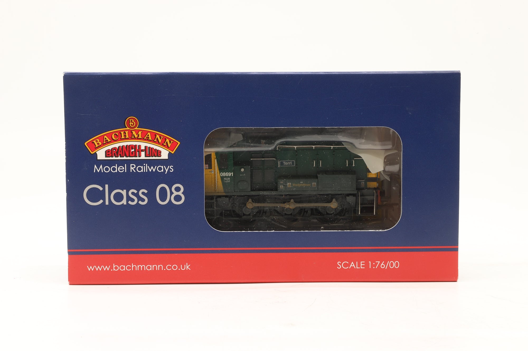 Bachmann OO 32-106Z Class 08 Diesel Shunter '08691' 'Terri' Freightliner Weathered