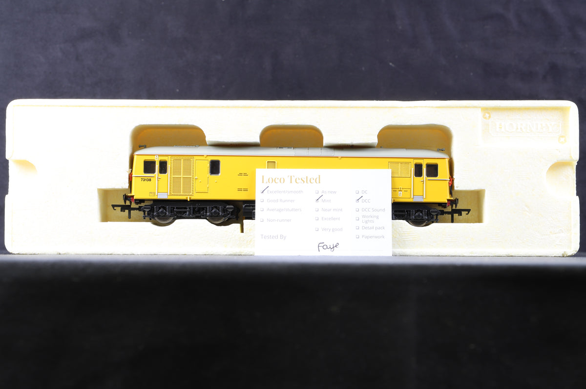 Hornby OO R3136 Class 73 &#39;73138&#39; Network Rail Livery, DCC Fitted