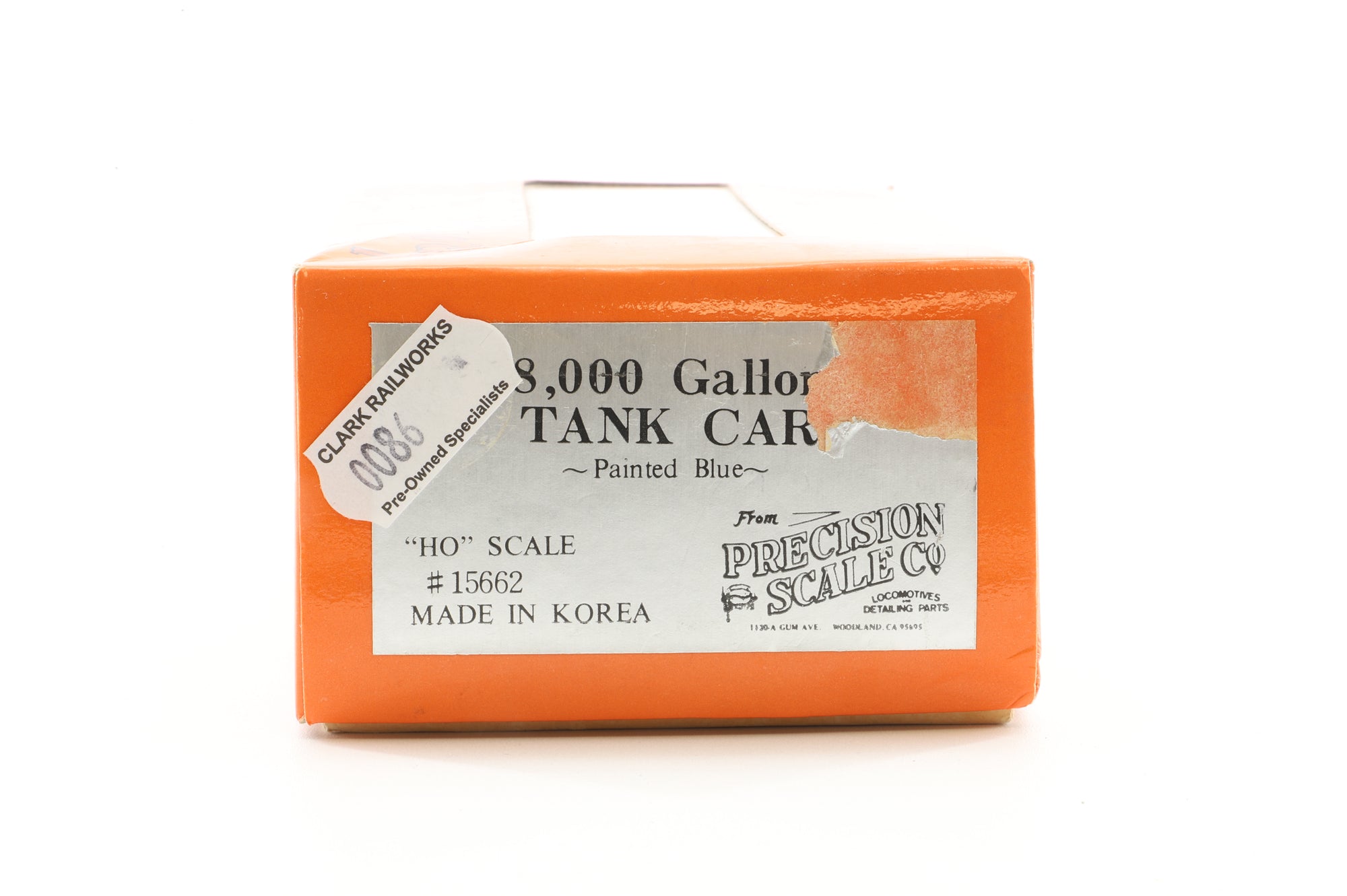 Precision Scale HO Brass Rake Of 4 PSC 8,000 gal tank Cars "GULF"