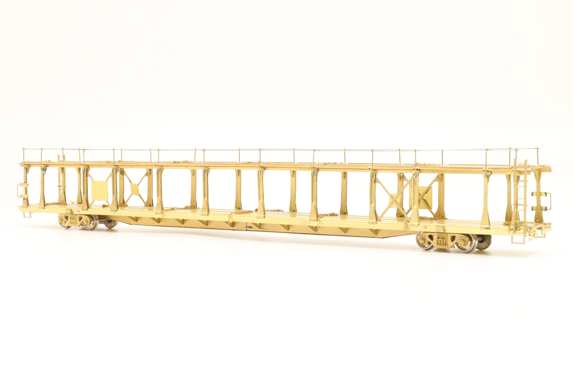 Overland Models Inc. HO Brass OMI-1354 Bi-Level Auto Rack Open Type Unpainted