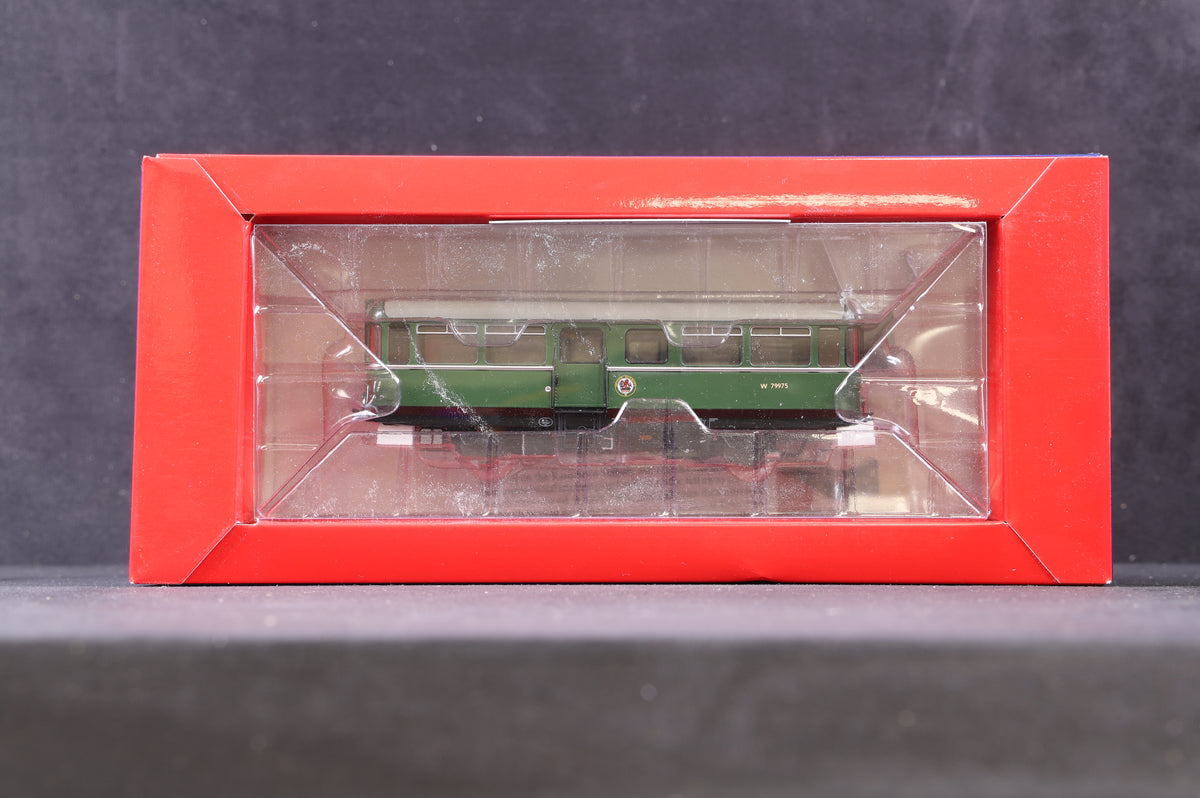 Heljan OO 88001 W&amp;M Railbus &#39;W79975&#39; BR Light Green With Speed Whiskers Semi-Gloss