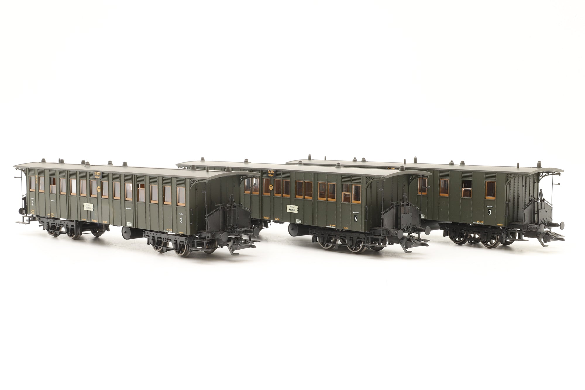 Brawa HO Rake Of 3 DRG Green Coaches Inc 2170, 2171 & 2172