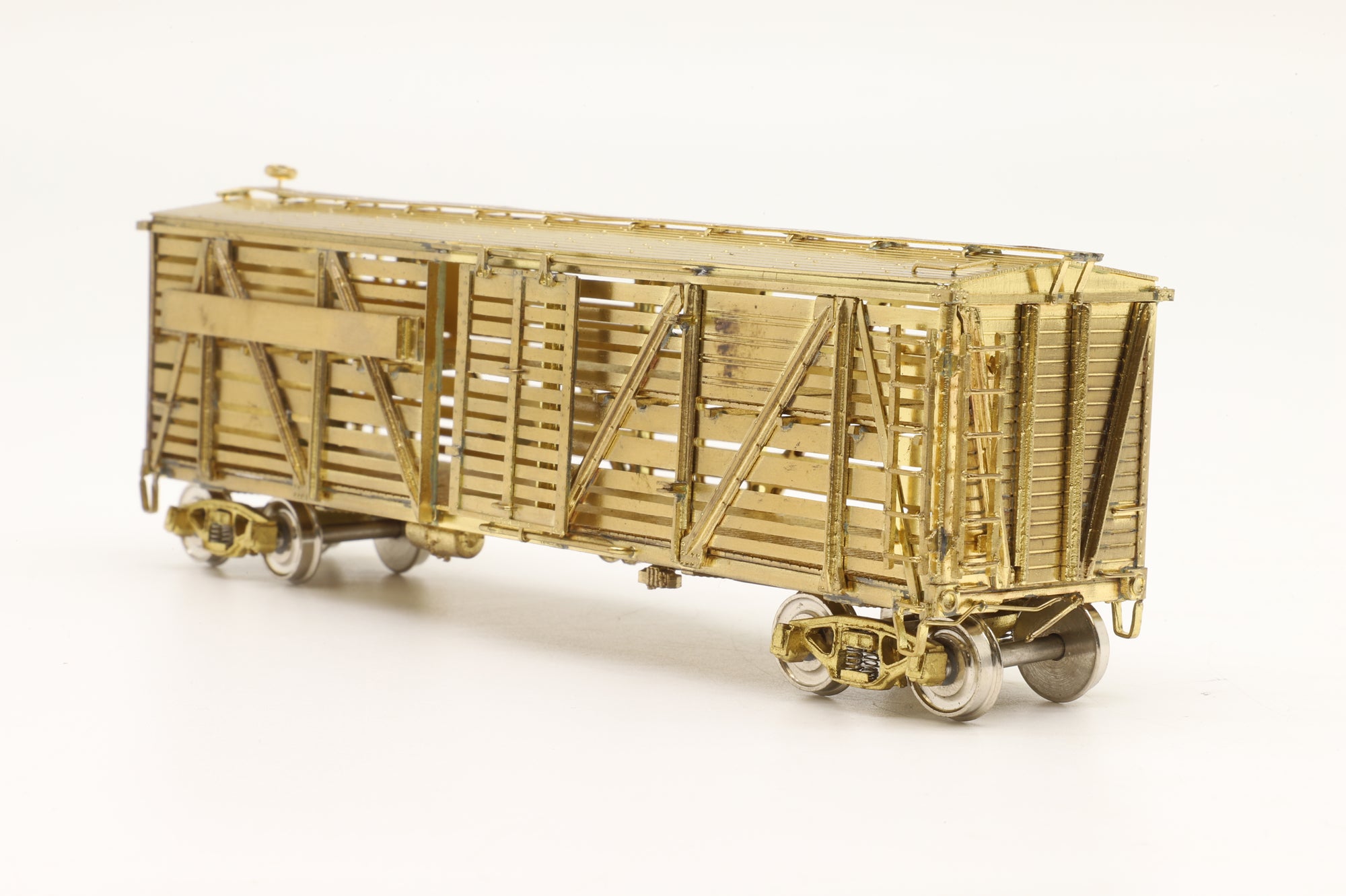 Precision Scale Co./Iron Horse Models HO Brass 15596 Class K8 AAR Class SC Double Deck Stock Car Unpainted