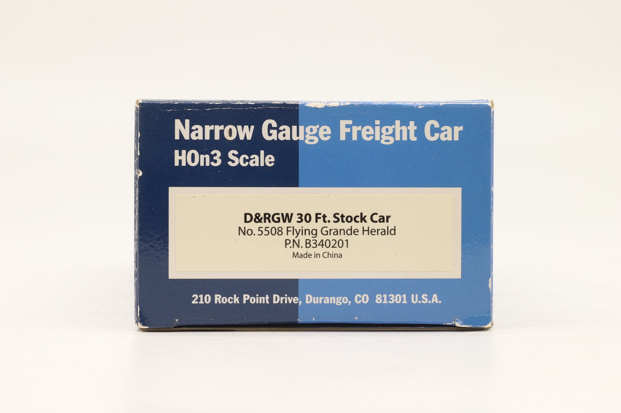 Blackstone Models HOn3 B340201 D&RGW 30ft Stock Car '5508'