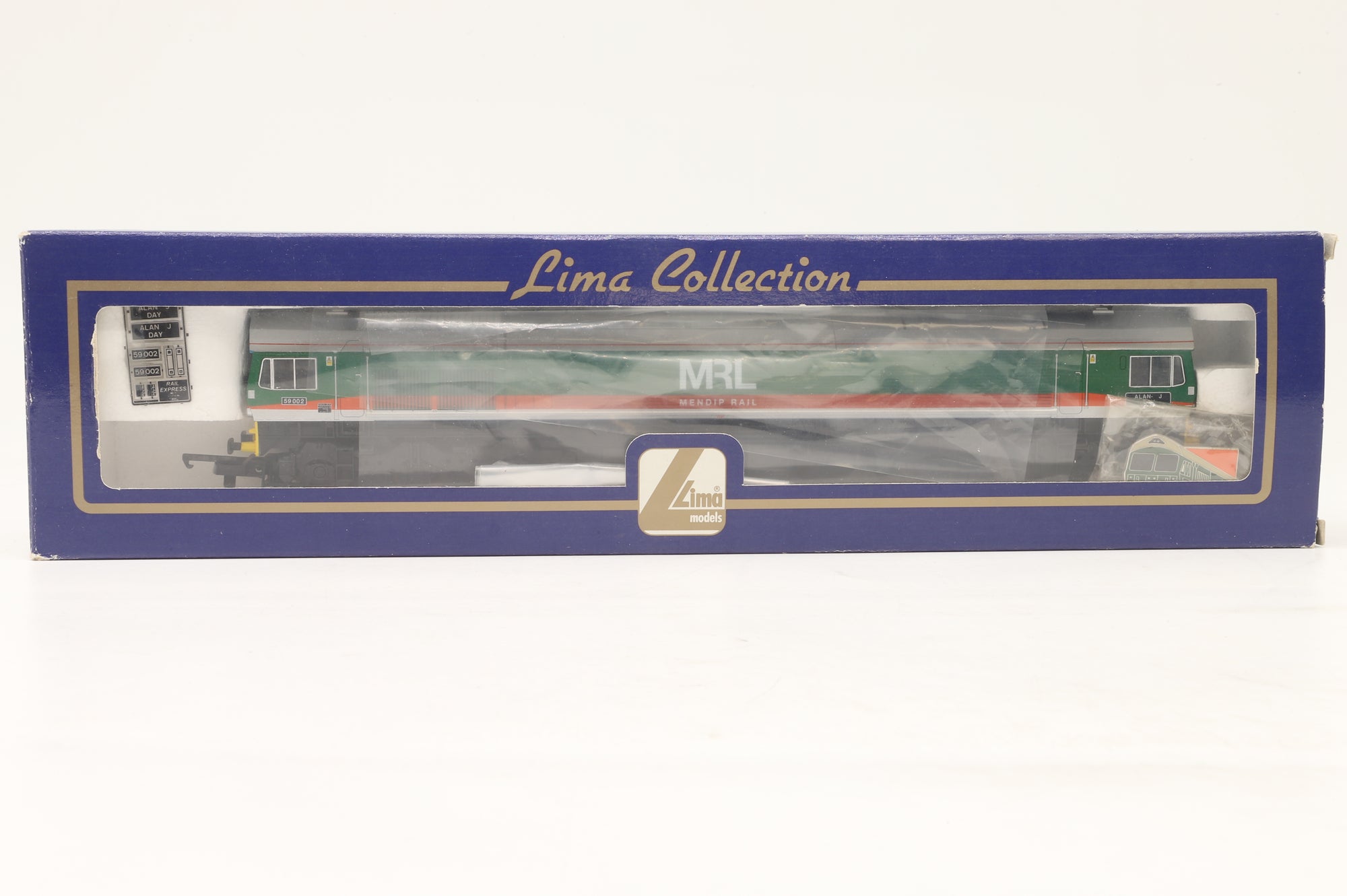 Lima OO L205029 Class 59 59002 'Alan J Day' Mendip Rail Green & Orange, Ltd Ed. 750