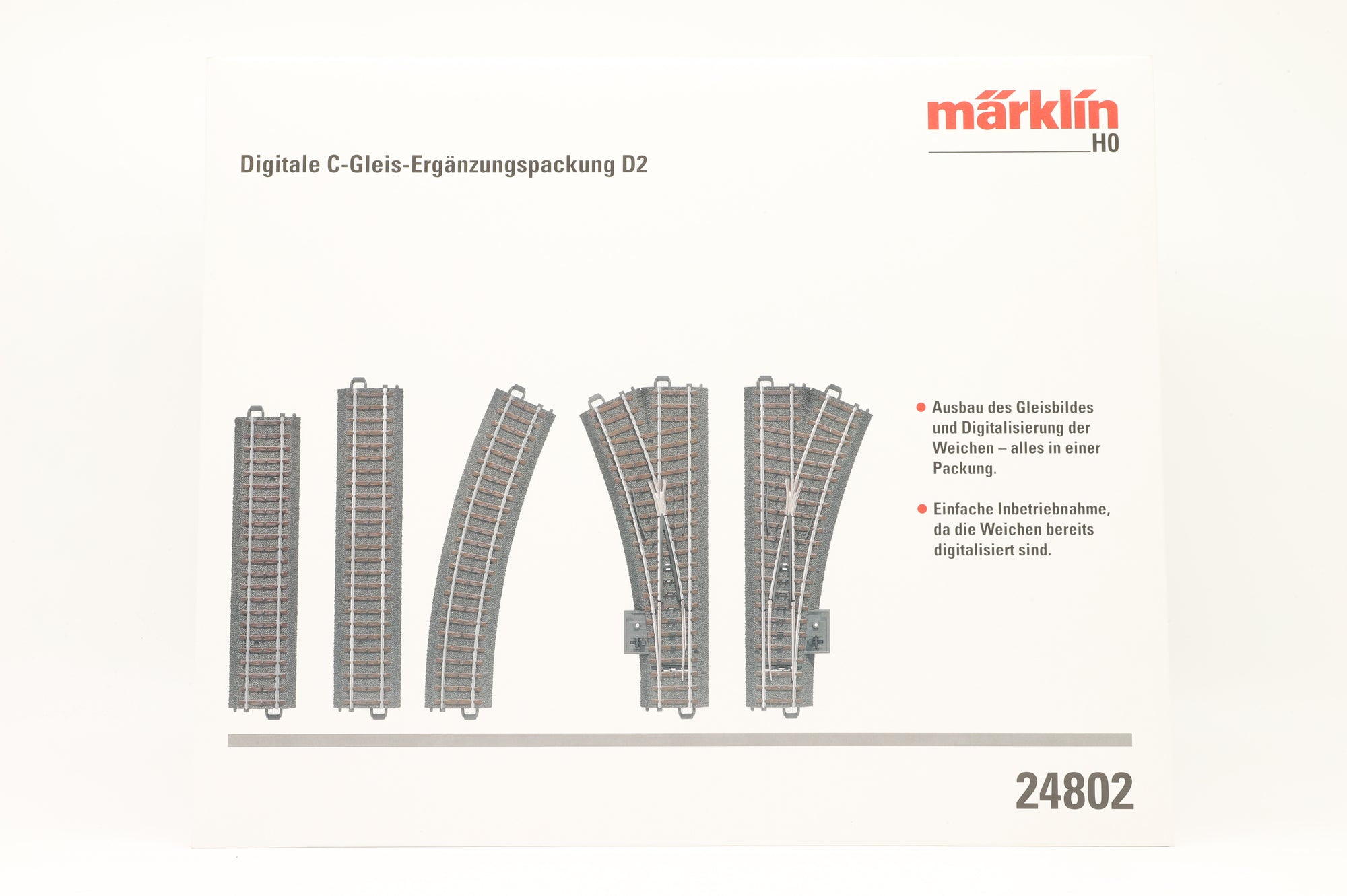 Marklin HO 24802 Digital C Track D2 Extension Set