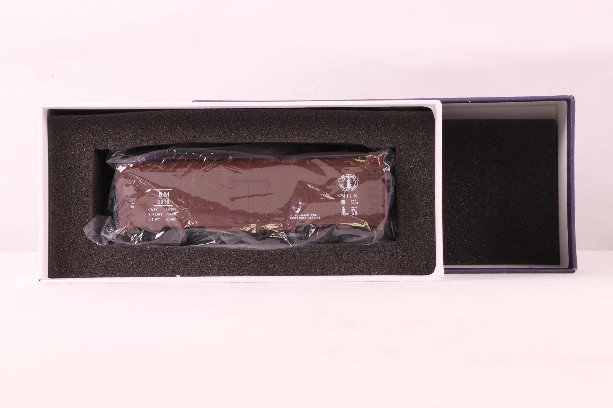 OMI-3063 Milk Car B&M Wood, w/ Riveted Sides '1878'