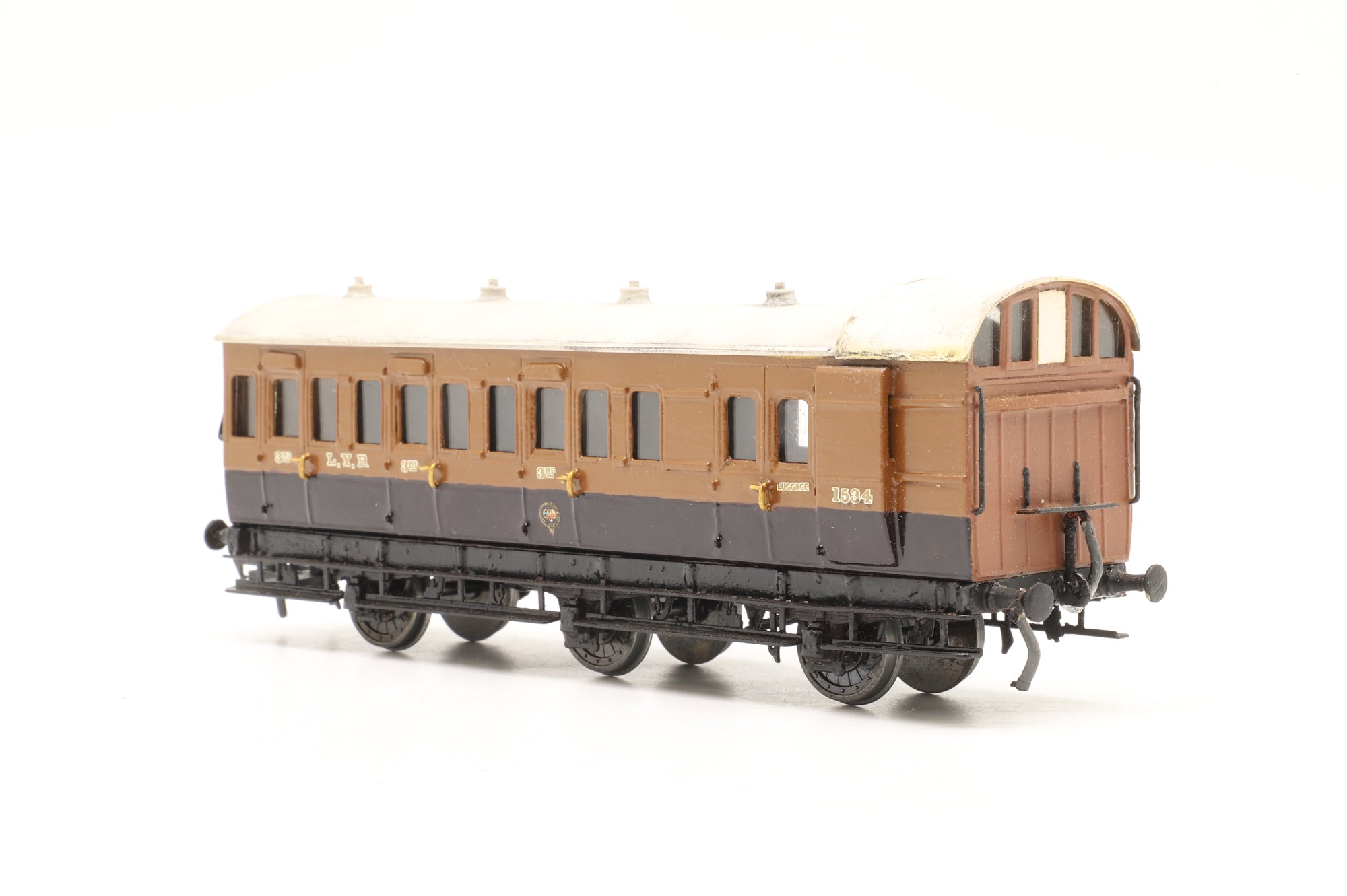 D&S Models Kit Built OO LYR 3rd Class Coach '1534'