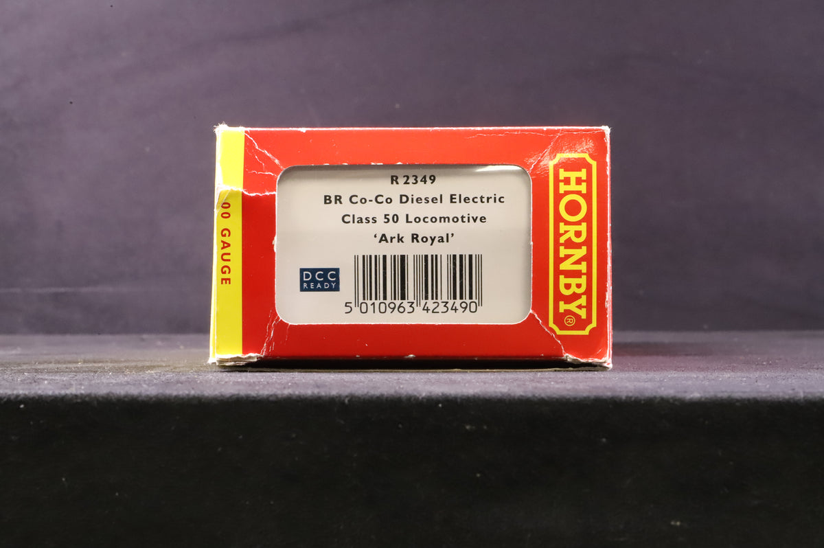 Hornby OO R2349 Class 50 &#39;Ark Royal&#39; &#39; 50035&#39;  BR Large Logo Blue