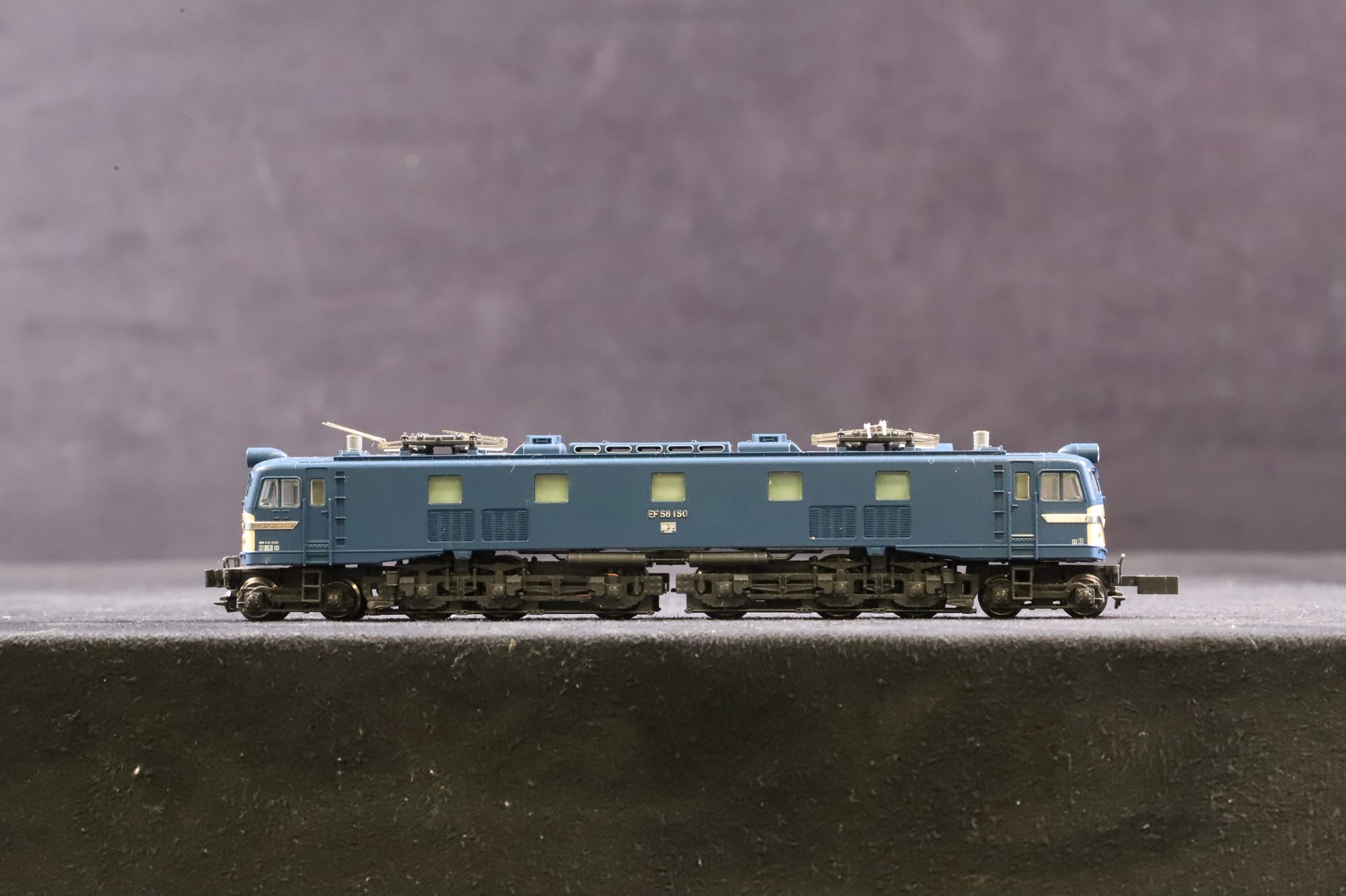 Kato N Gauge 3049-2 EF58 No.150 in JR Miyaharasa Blue