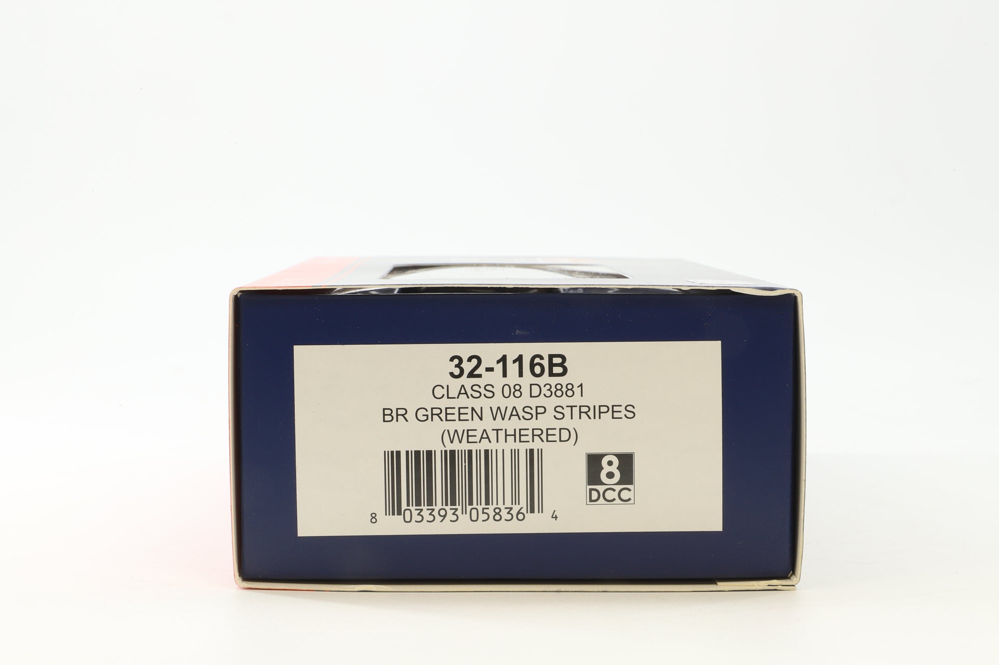 Bachmann OO 32-116B Class 08 D3881 in BR Green w/ Wasp Stripes - Weathered