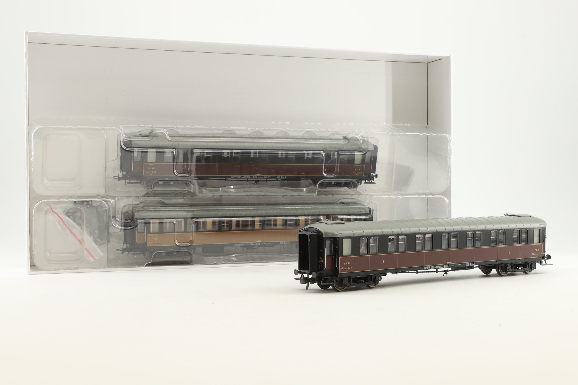 RES Models HO VB-449 Set of 3 PLM Coaches