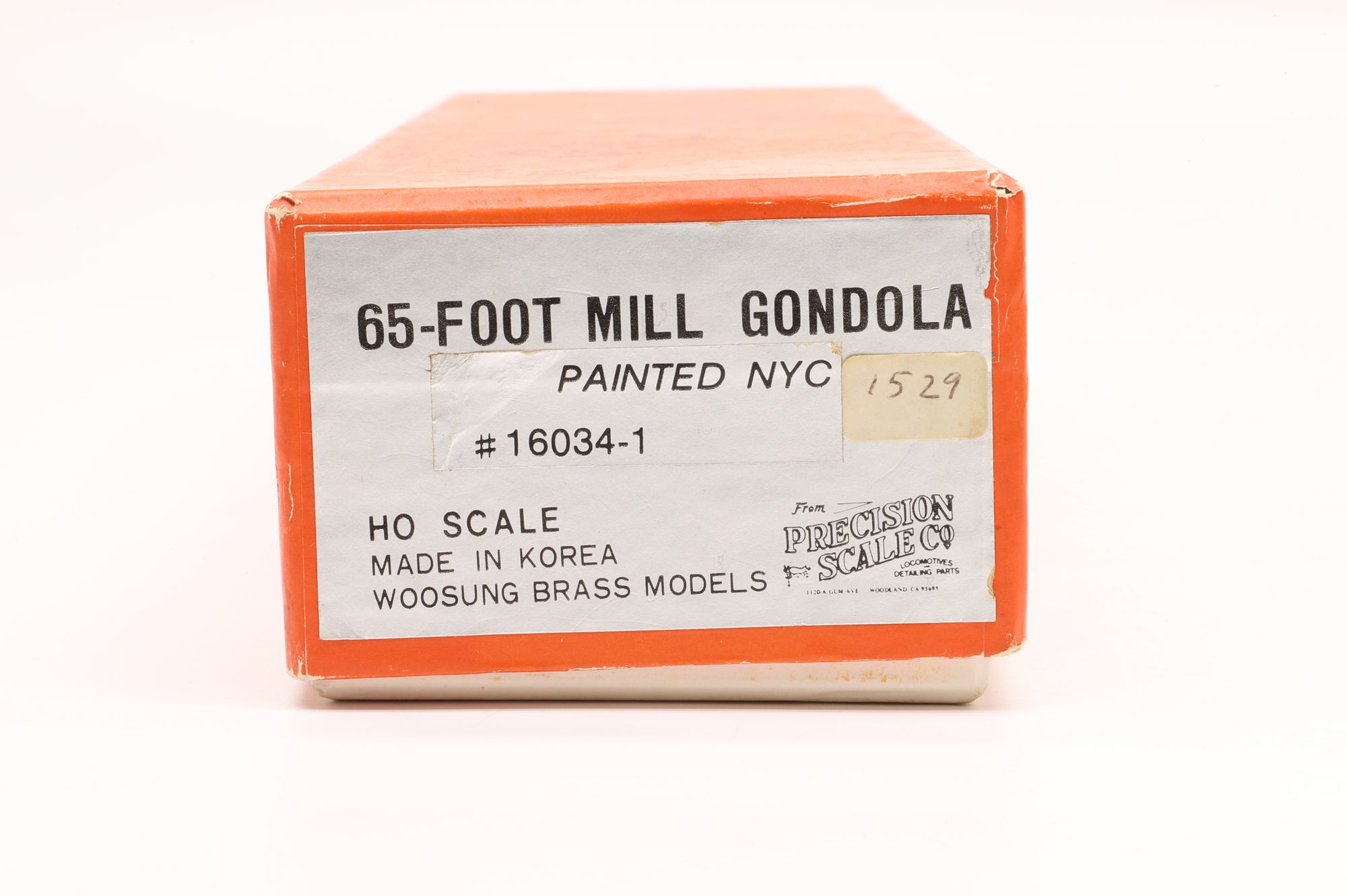 Iron Horse/Woosung HO Brass 16034-1 65-Foot Mill Gondola in NYC Livery