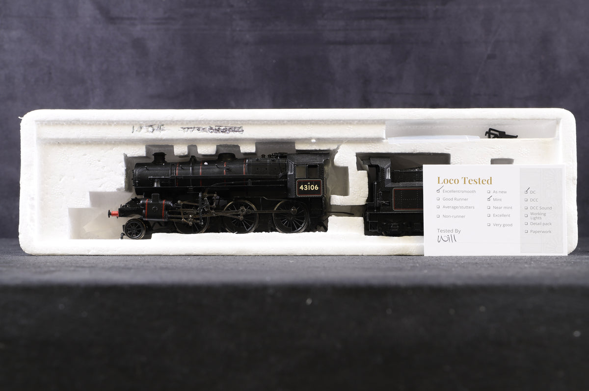 Bachman OO 32-585 Ivatt Class 4 2-6-0 &#39;43106&#39; With Tablet Catcher L/C