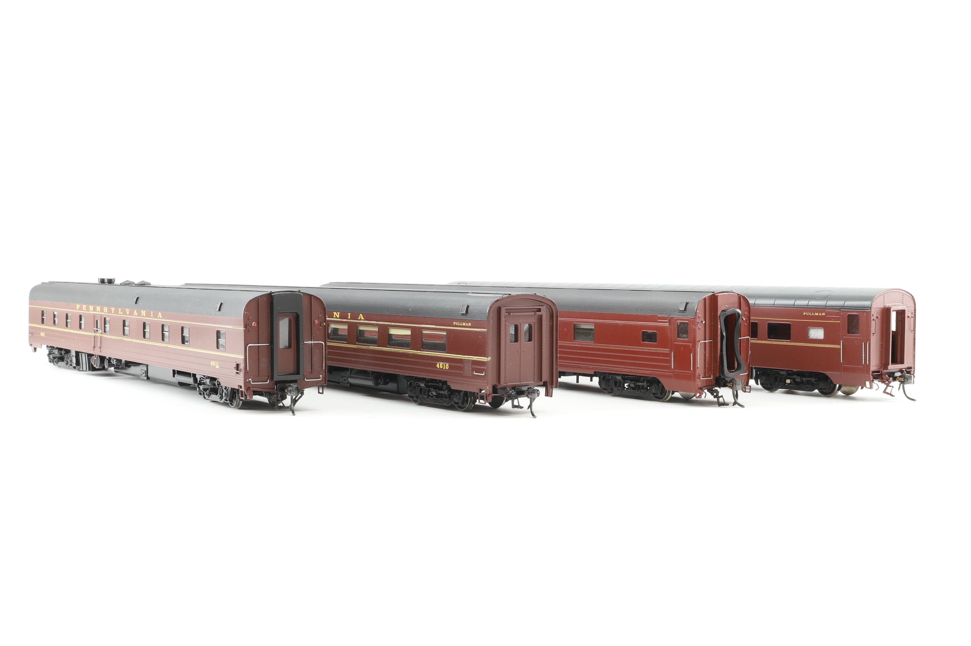 Oriental Limited HO Brass Rake Of 10 Heavy Weight Broadway Pullman Cars