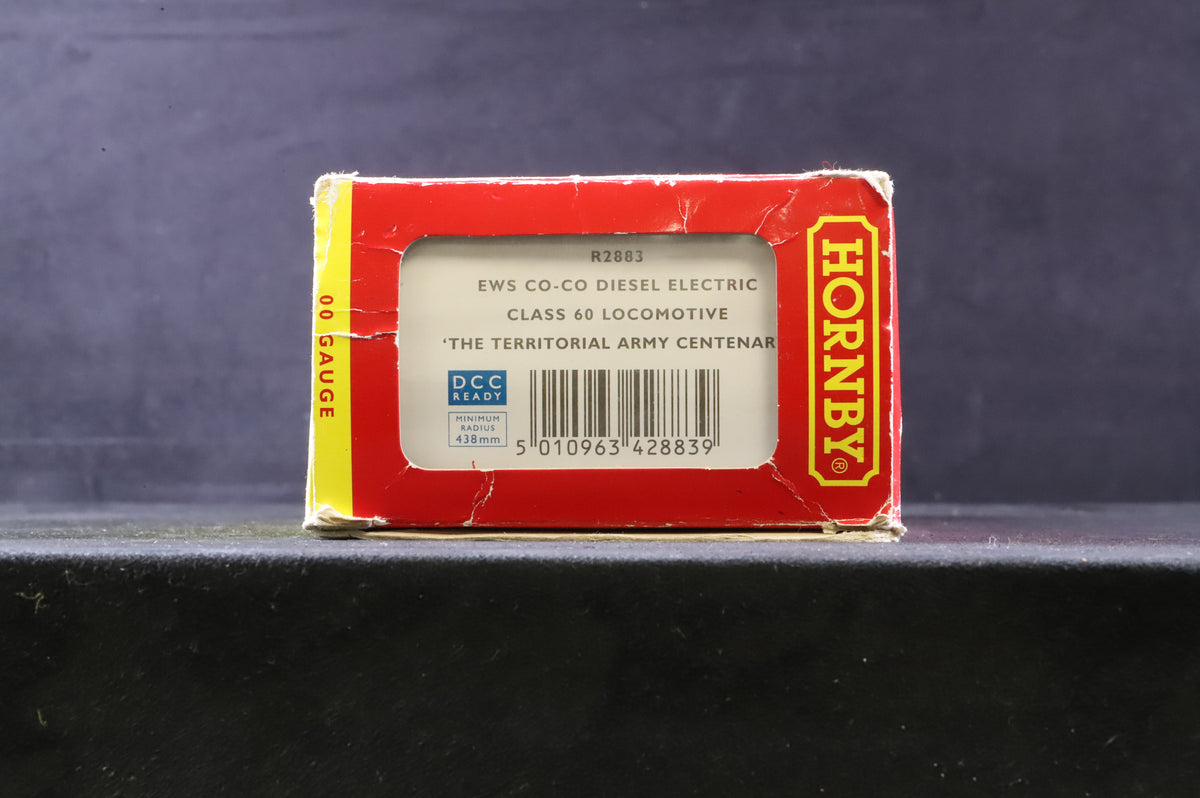 Hornby OO R2883 EWS Co-Co Diesel Electric Class 60 &#39;The Territorial Army Centenary&#39;, DCC Fitted