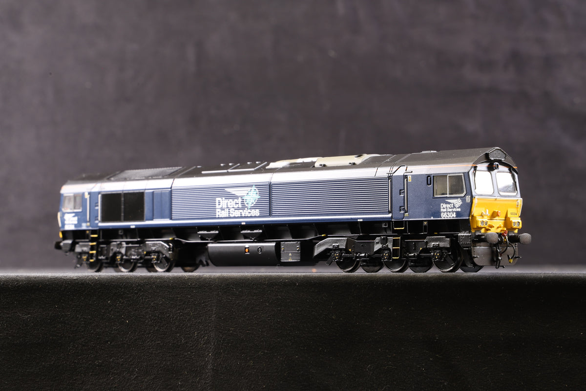 Bachmann OO 32-982 Cl.66 Diesel &#39;66434&#39; DRS Plain Blue Compass, DCC Sound