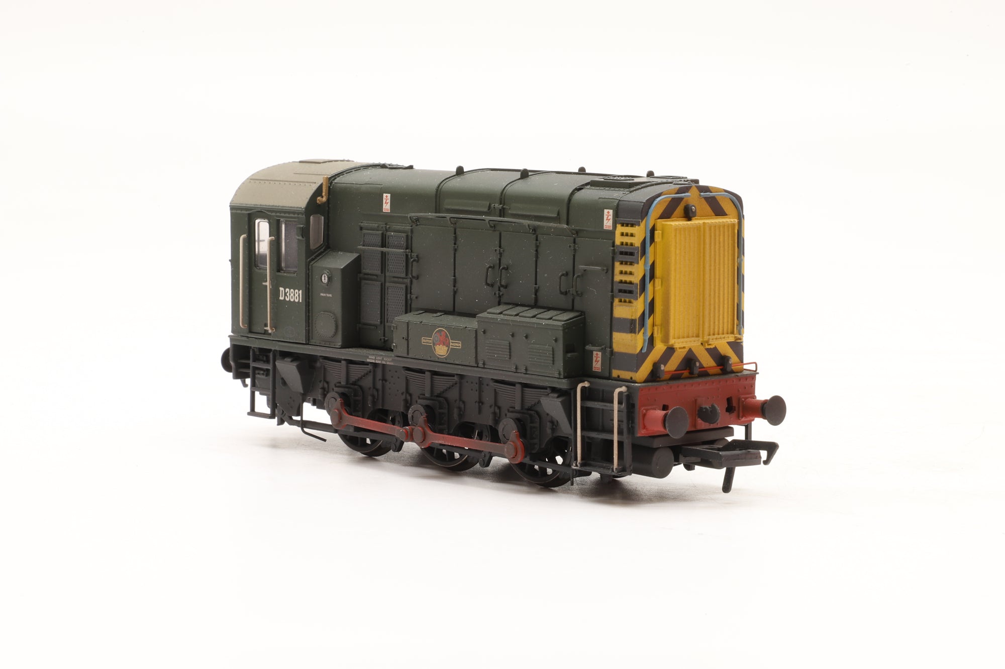 Bachmann OO 32-116B Class 08 'D3881 BR Green Wasp Stripes TMC Weathered DCC Sound