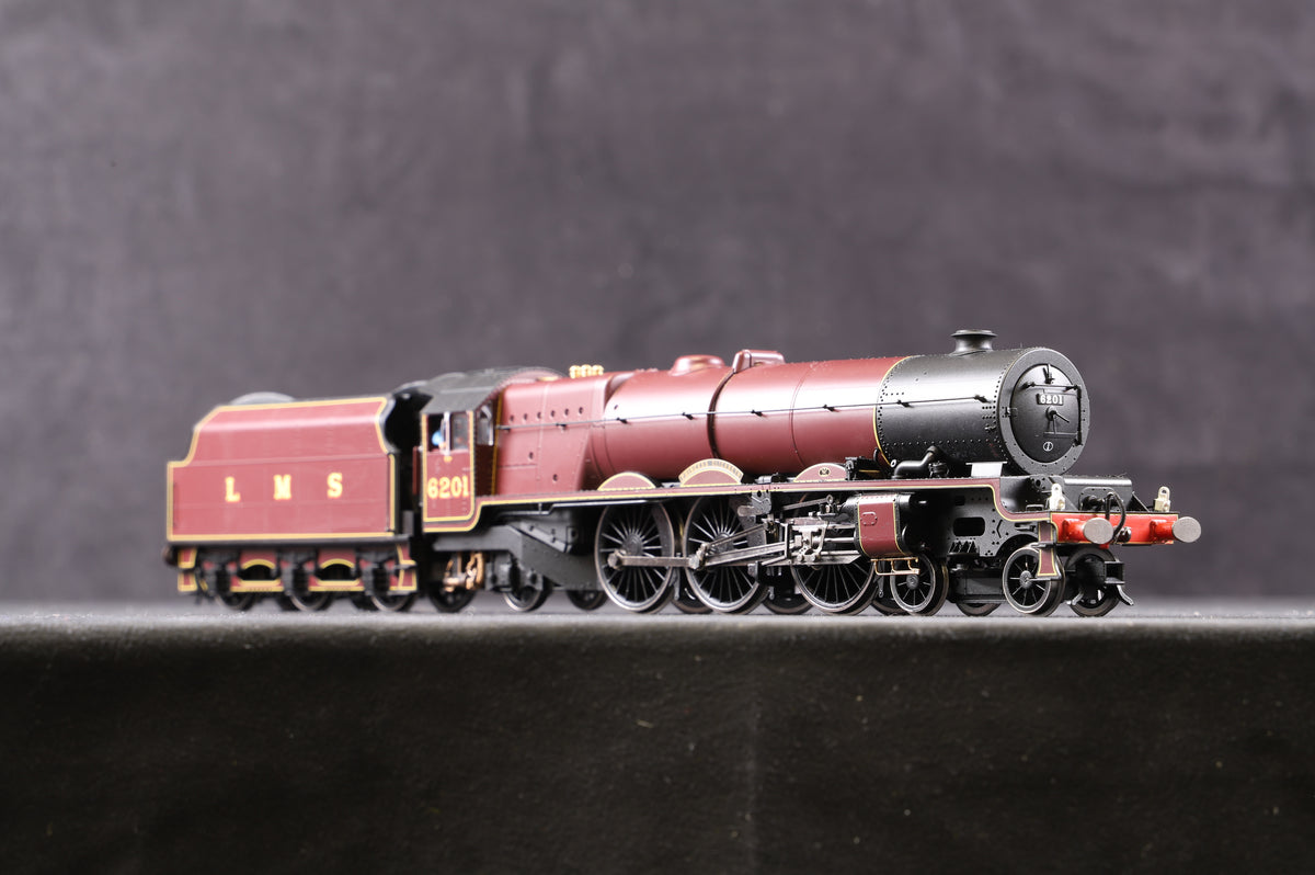 Hornby OO R3709 LMS Princess Royal Class &#39;Princess Elizabeth&#39; &#39;6201&#39; LMS Maroon