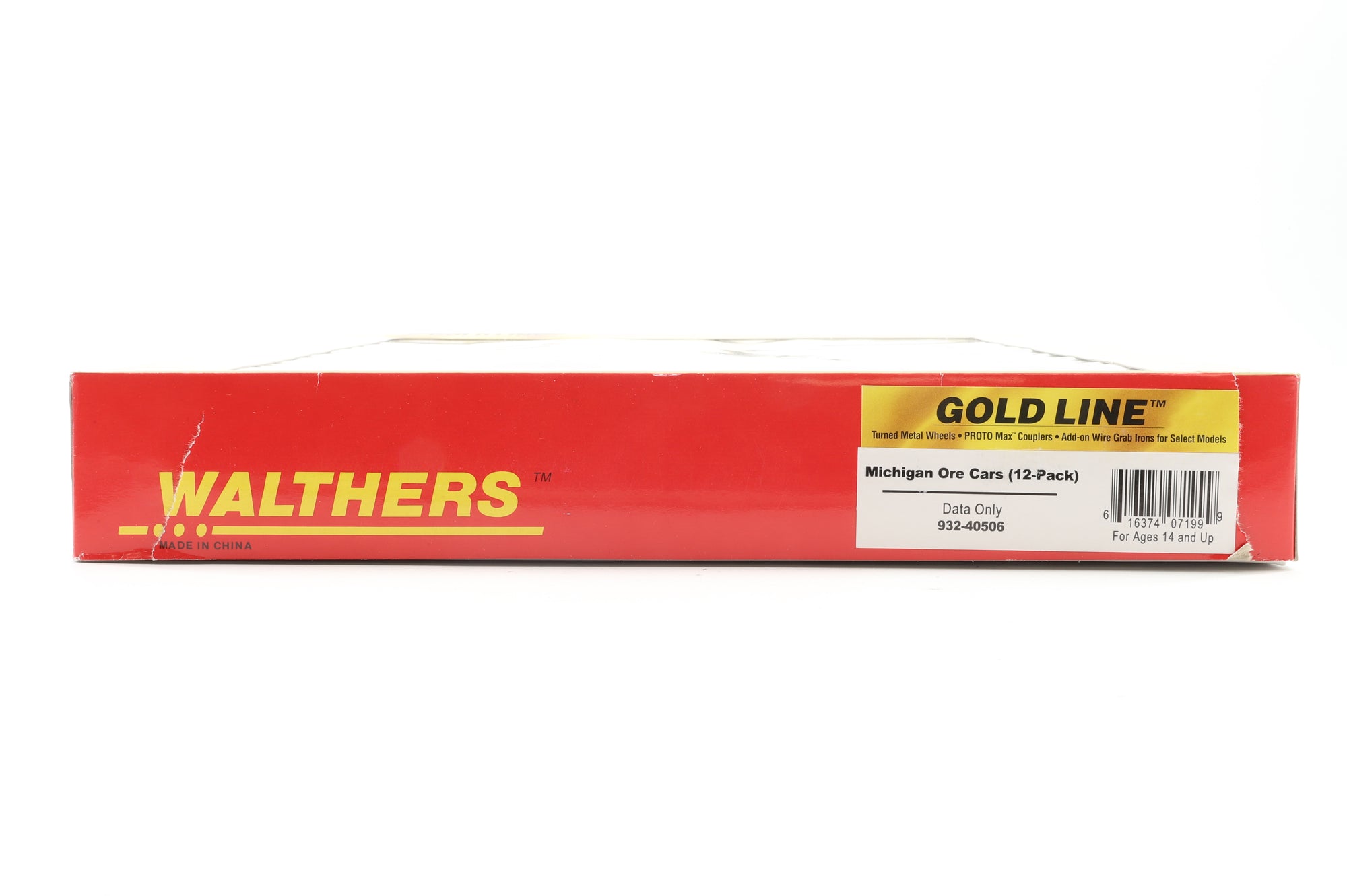 Walthers HO 932-40506 12-Pack of Michigan Ore Cars in DMIR Brown - Pro-Customised/Weathered