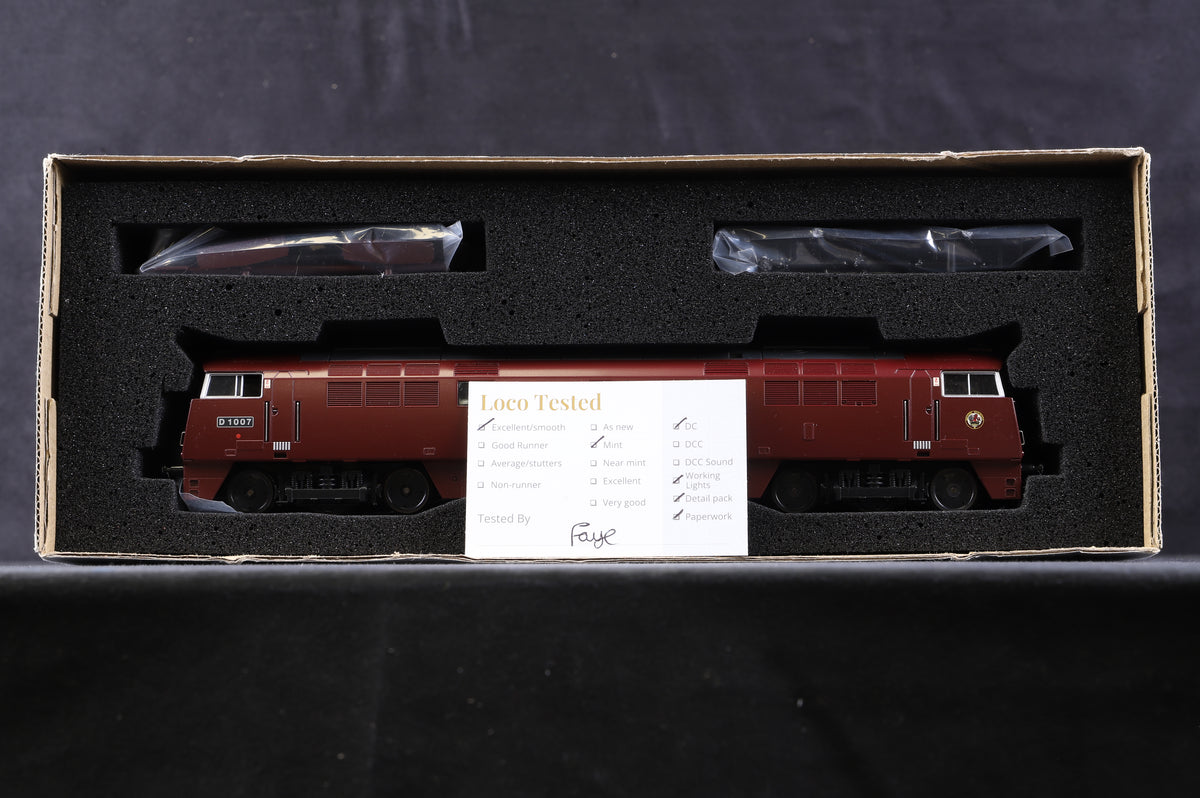 Heljan OO 5200 Class 52 &#39;D1007&#39; &#39;Western Talisman&#39; Maroon