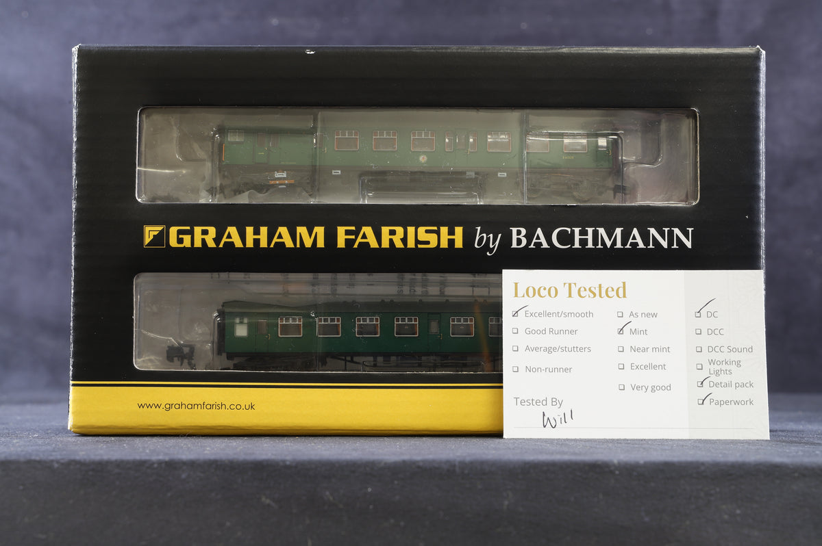 Graham Farish N 372-676 4CEP 4 Car EMU7126 SR Multiple Unit Green With Warning Panels