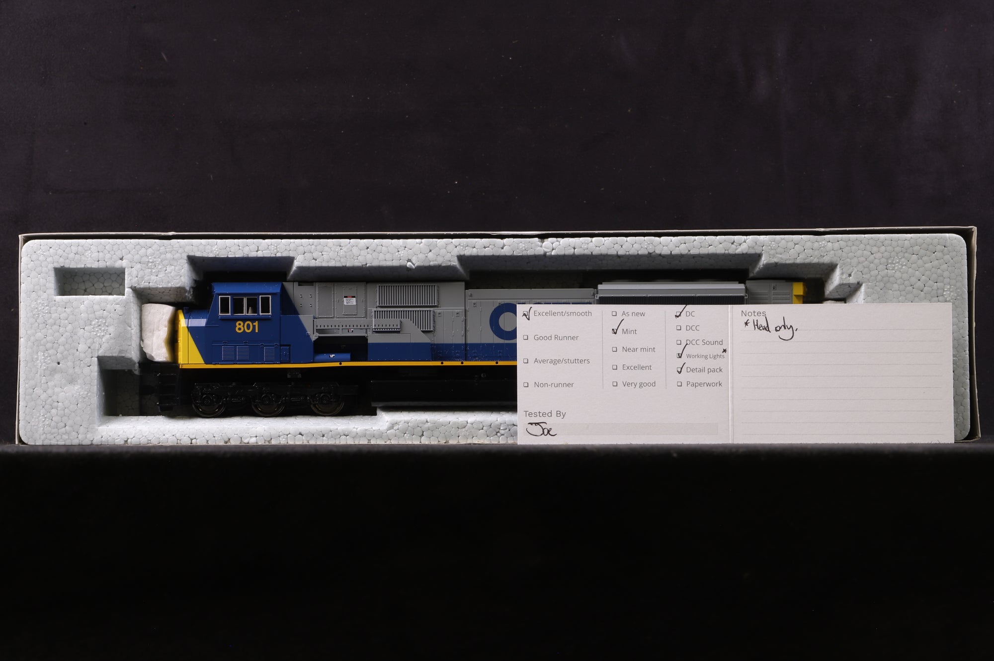 KATO HO 37-6344 EMD SD80MAC 801 in CSX Livery