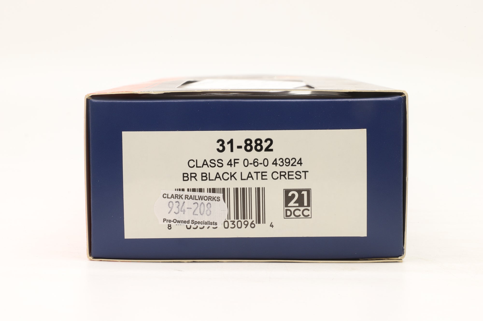 Bachmann OO 31-882 Class 4F No. 43924 BR Black Late Crest