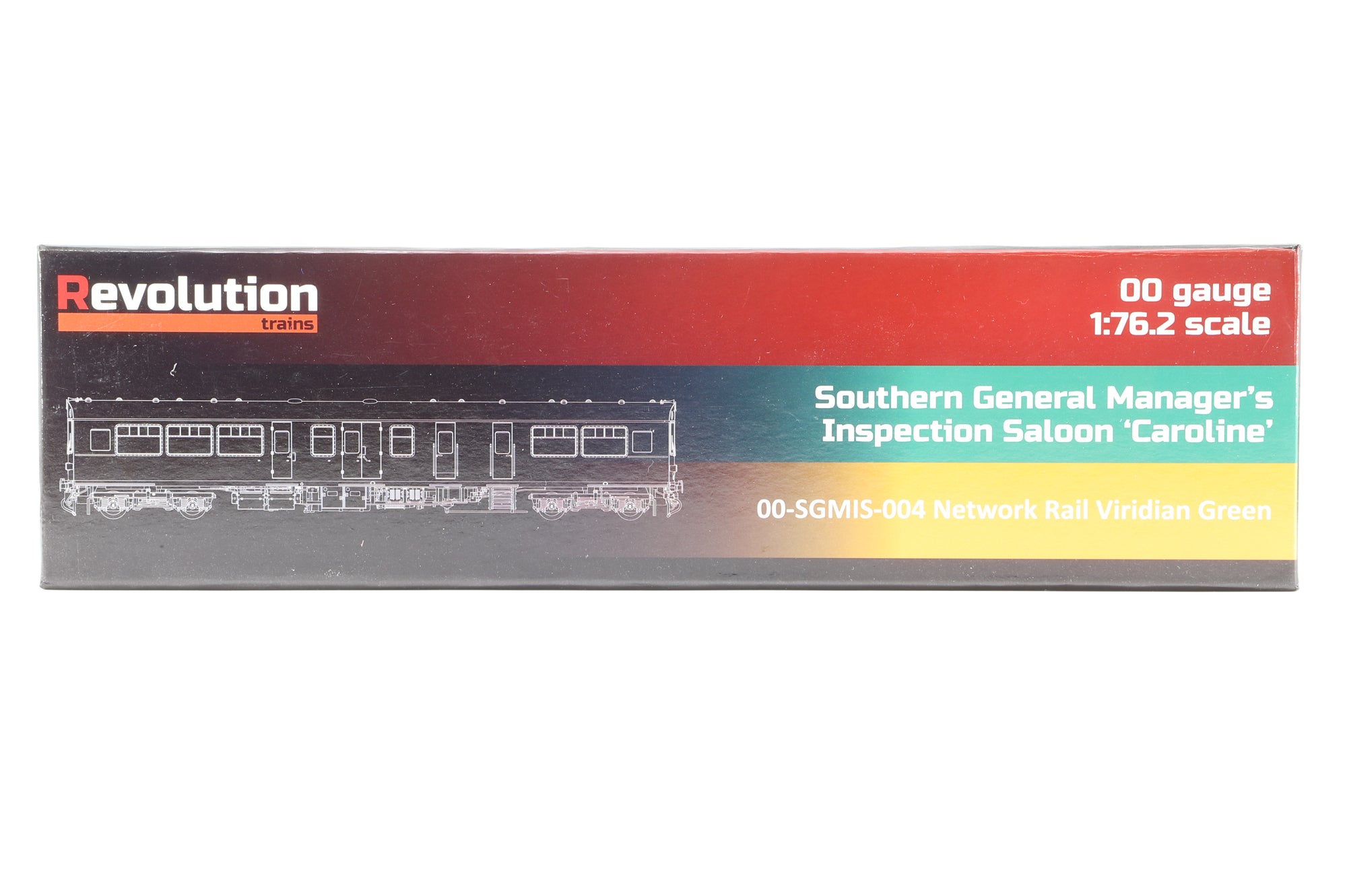 Revolution Trains OO SGMIS-004 Southern General Manager's Inspection Saloon 'Caroline' Network Rail Viridian Green
