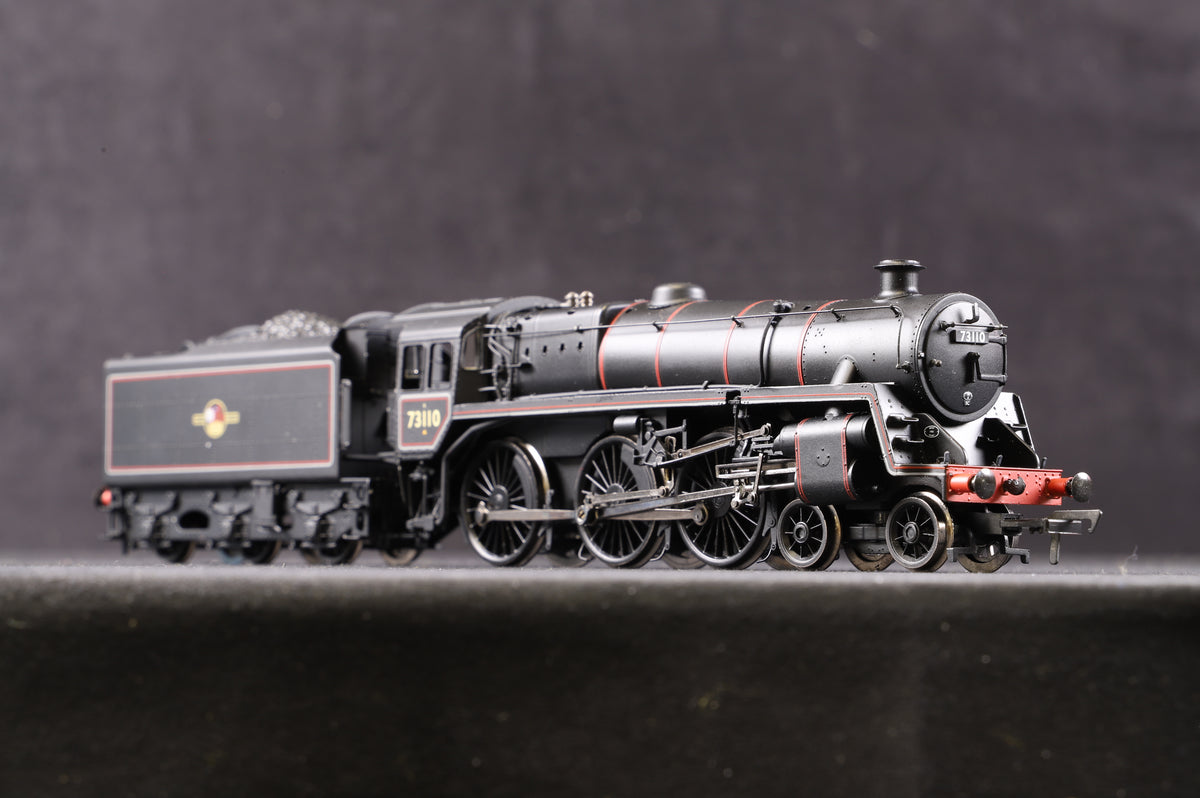 Bachmann OO 32-506 Standard Class 5MT &#39;73110&#39; BR Lined Black L/C