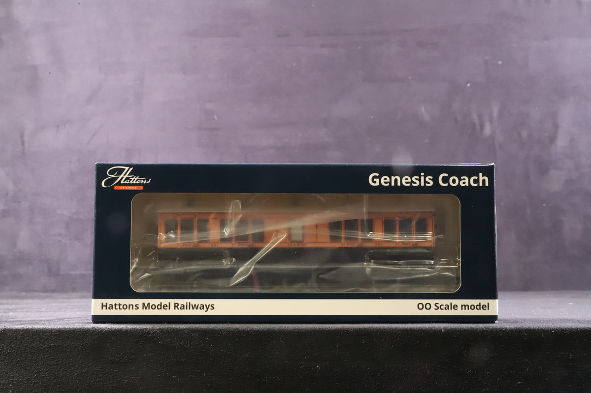 Hattons OO H4C12/6FB/6FL-1301 Rake of 3 6/4 Wheel LSWR Coaches in Lined Brown/Umber